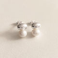 Pebble Pearl Stud Earrings