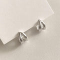 Mini Double Line Huggie Earrings