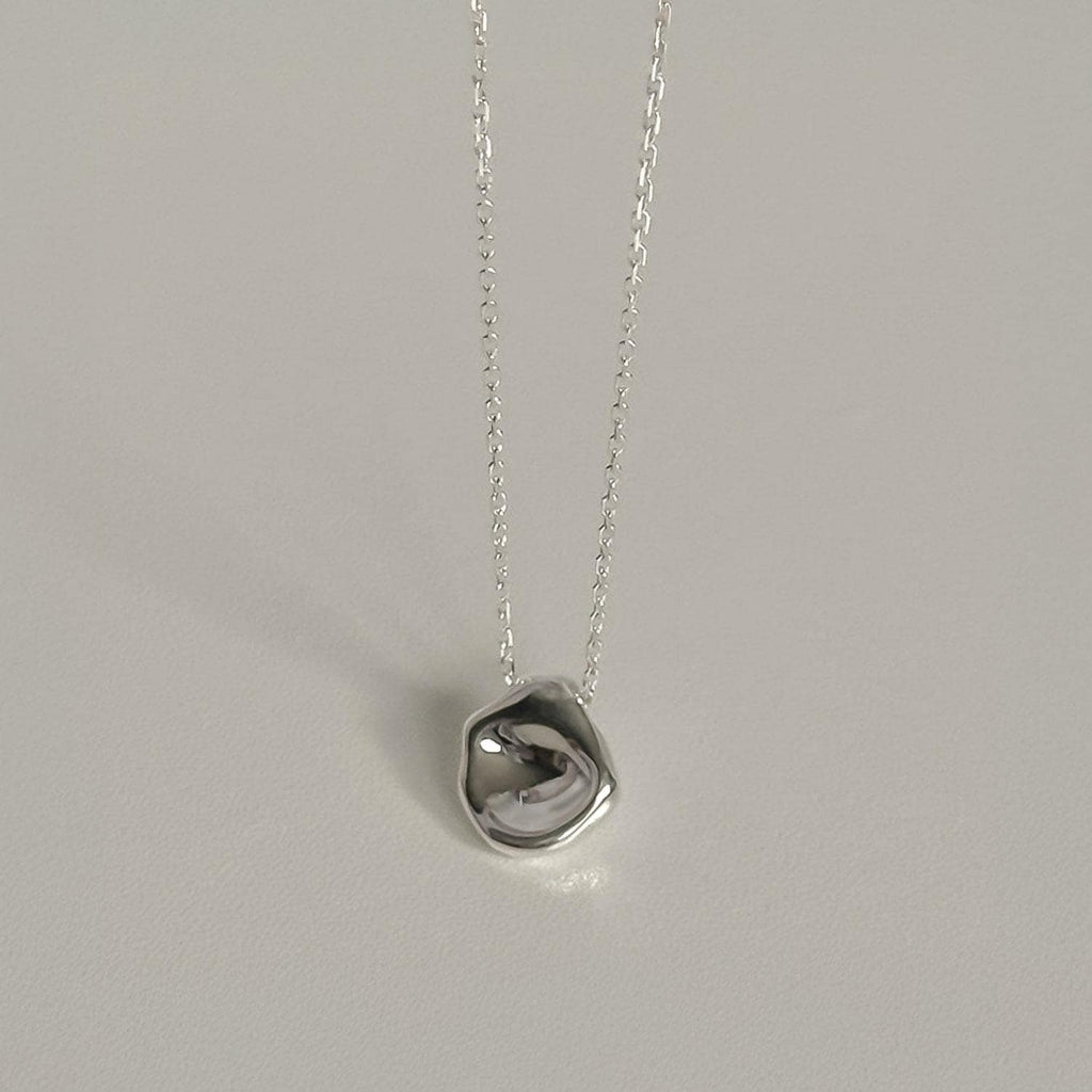 Organic Pebble Pendant Necklace