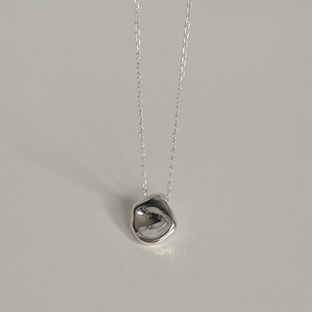 Organic Pebble Pendant Necklace