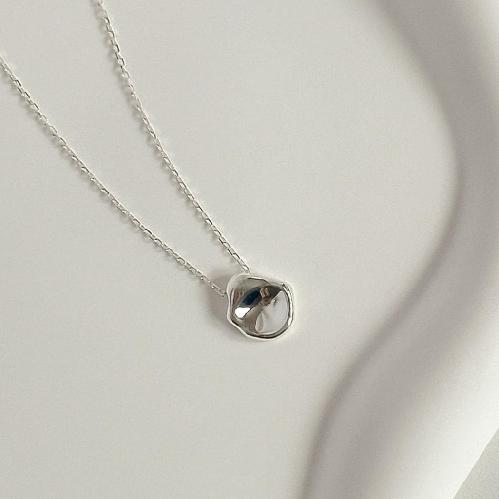 Organic Pebble Pendant Necklace