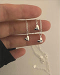 Heart Pendant Necklace with Gemstone