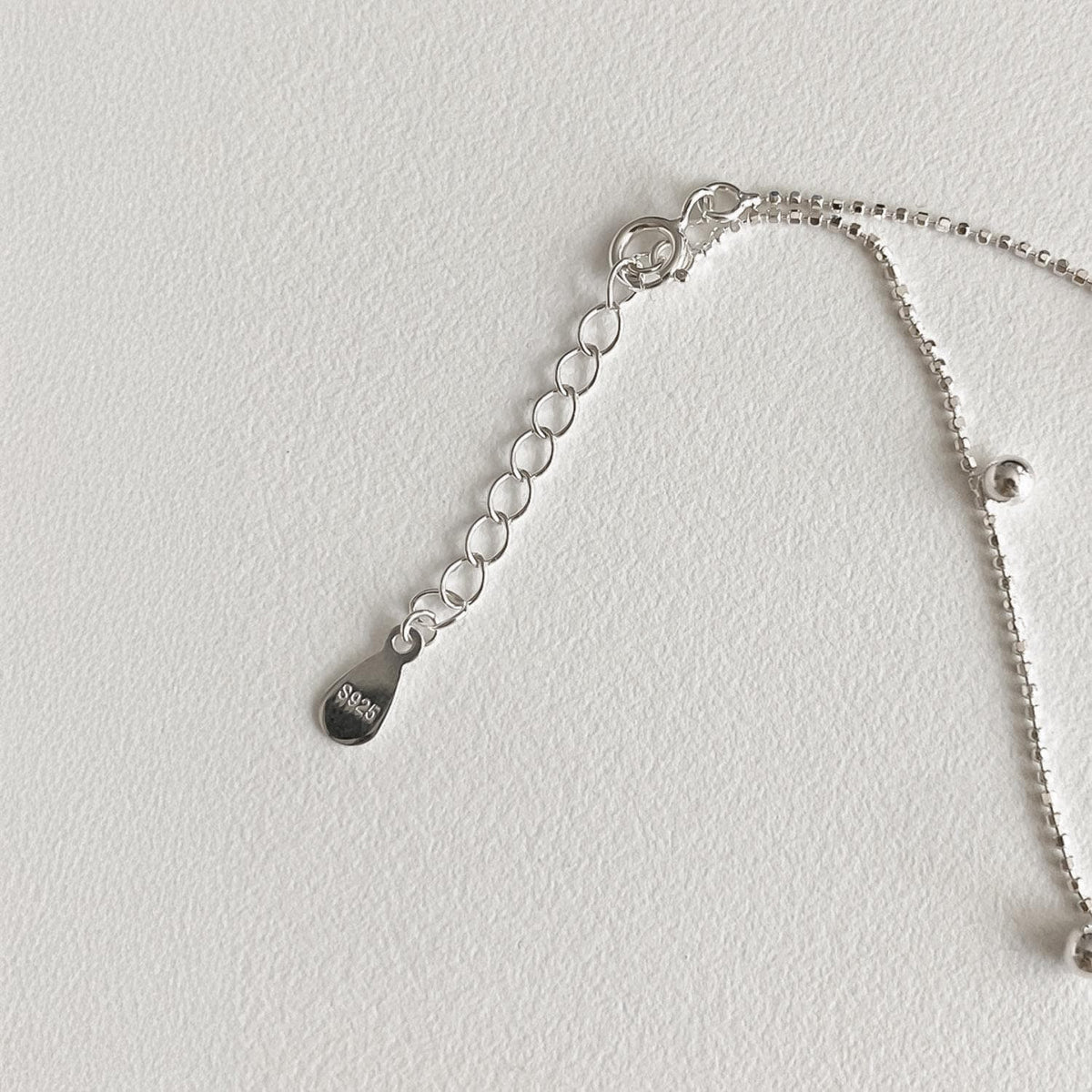 Dangling Silver Ball Necklace