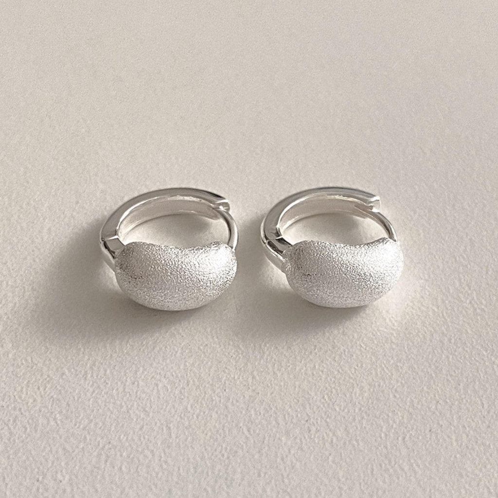 Textured Dome Huggie Earrings