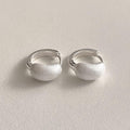 Textured Dome Huggie Earrings