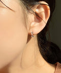 Sculptural Twisted Huggie Earrings