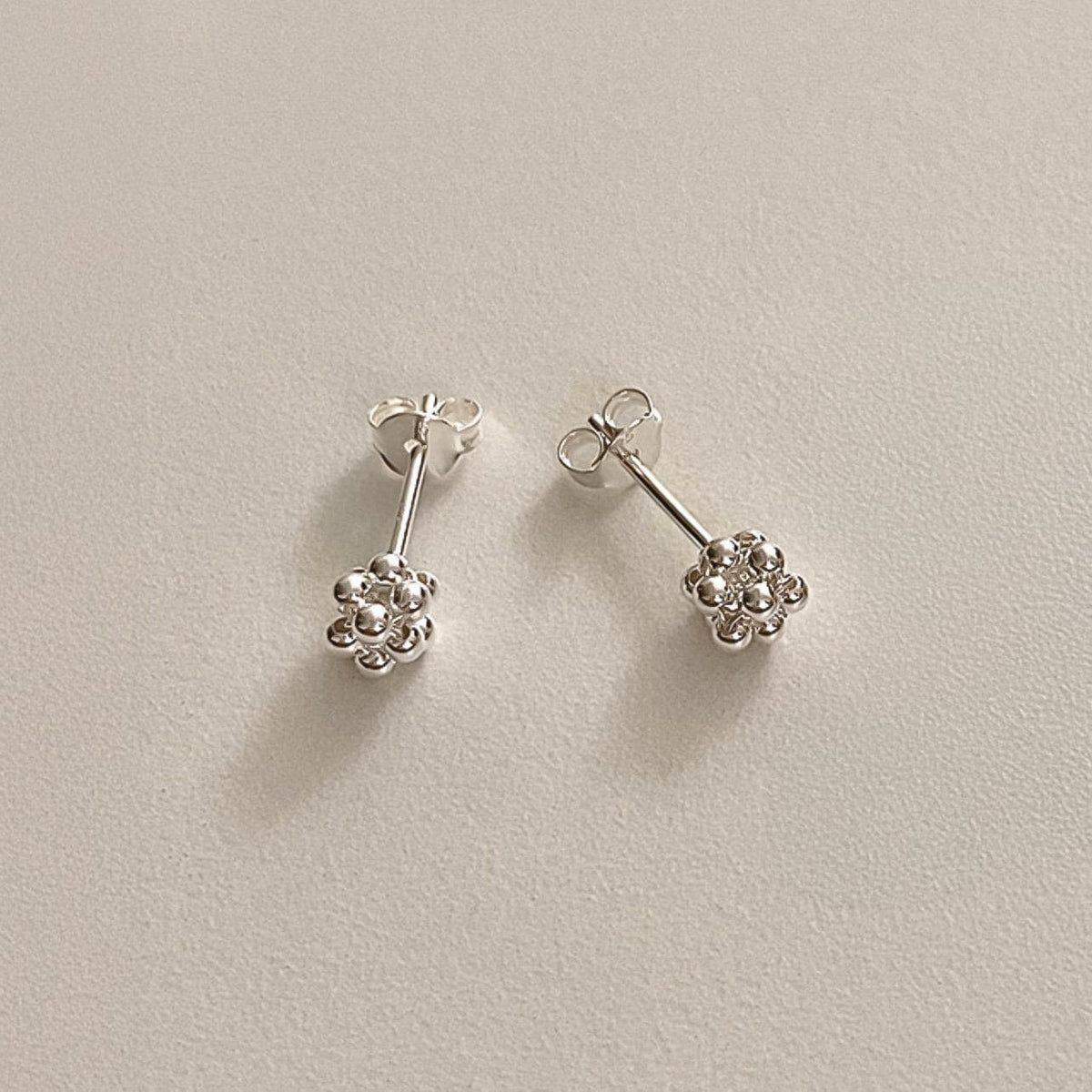 Beaded Cluster Stud Earrings