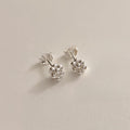 Beaded Cluster Stud Earrings