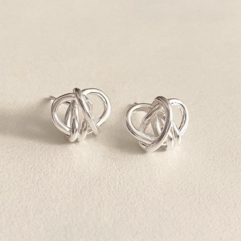 Entwine Knot Stud Earrings