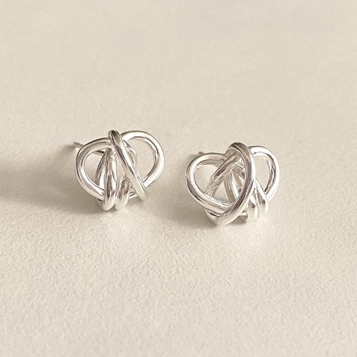 Entwine Knot Stud Earrings