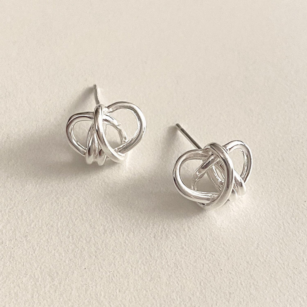 Entwine Knot Stud Earrings