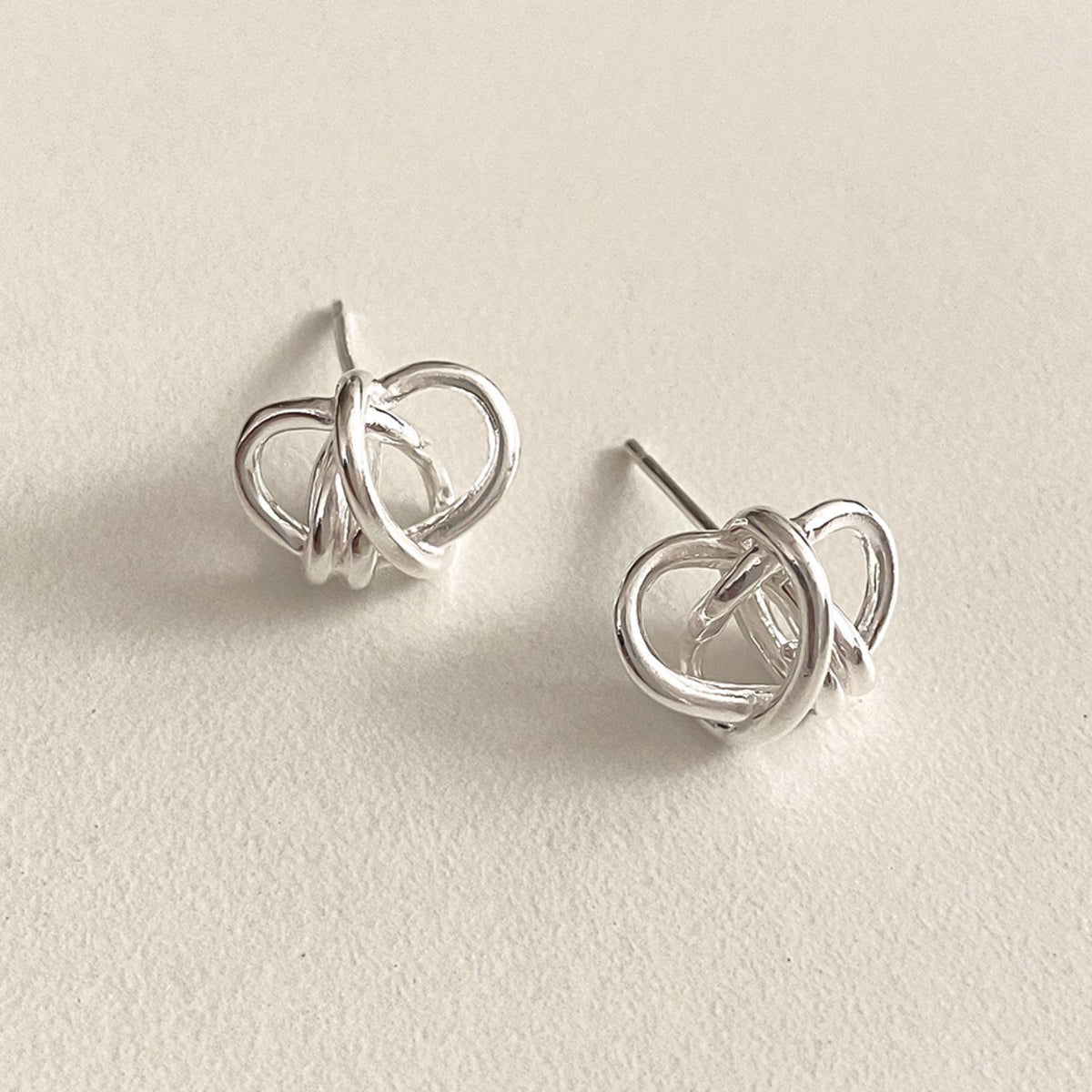 Entwine Knot Stud Earrings