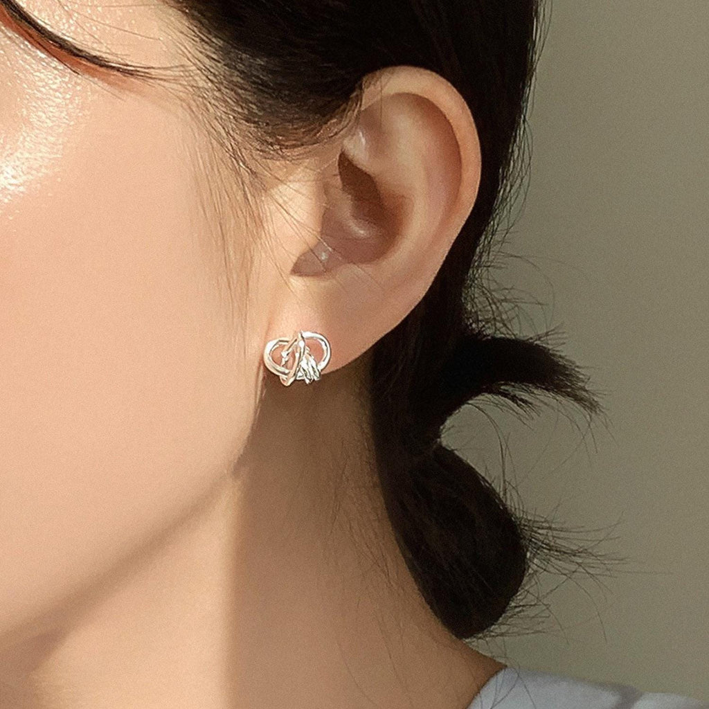 Entwine Knot Stud Earrings