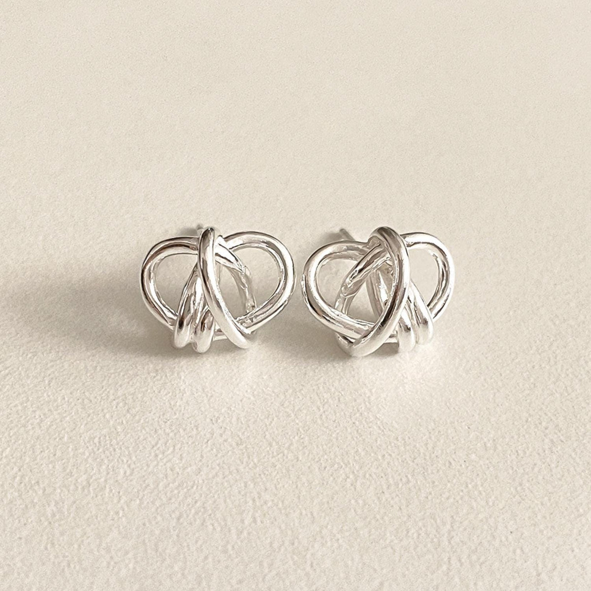 Entwine Knot Stud Earrings