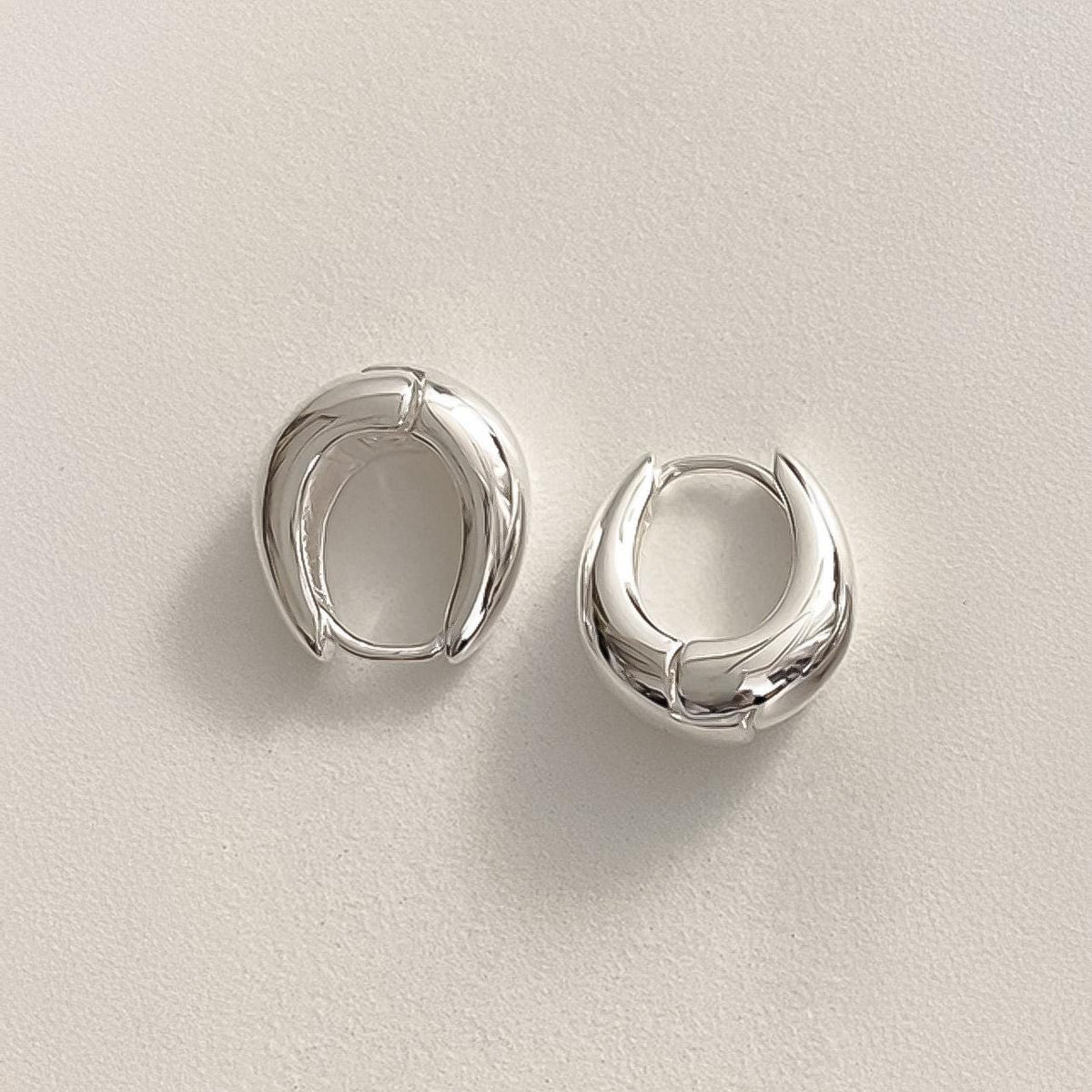 Classic Chunky Huggie Earrings