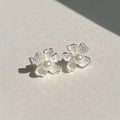 Freshwater Pearl Flower Studs