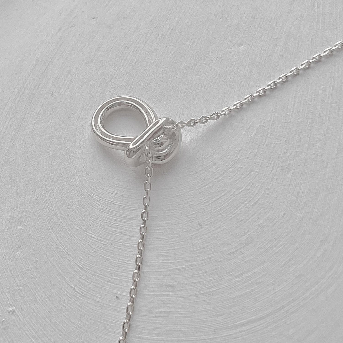 Knotted Teardrop Pendant Necklace