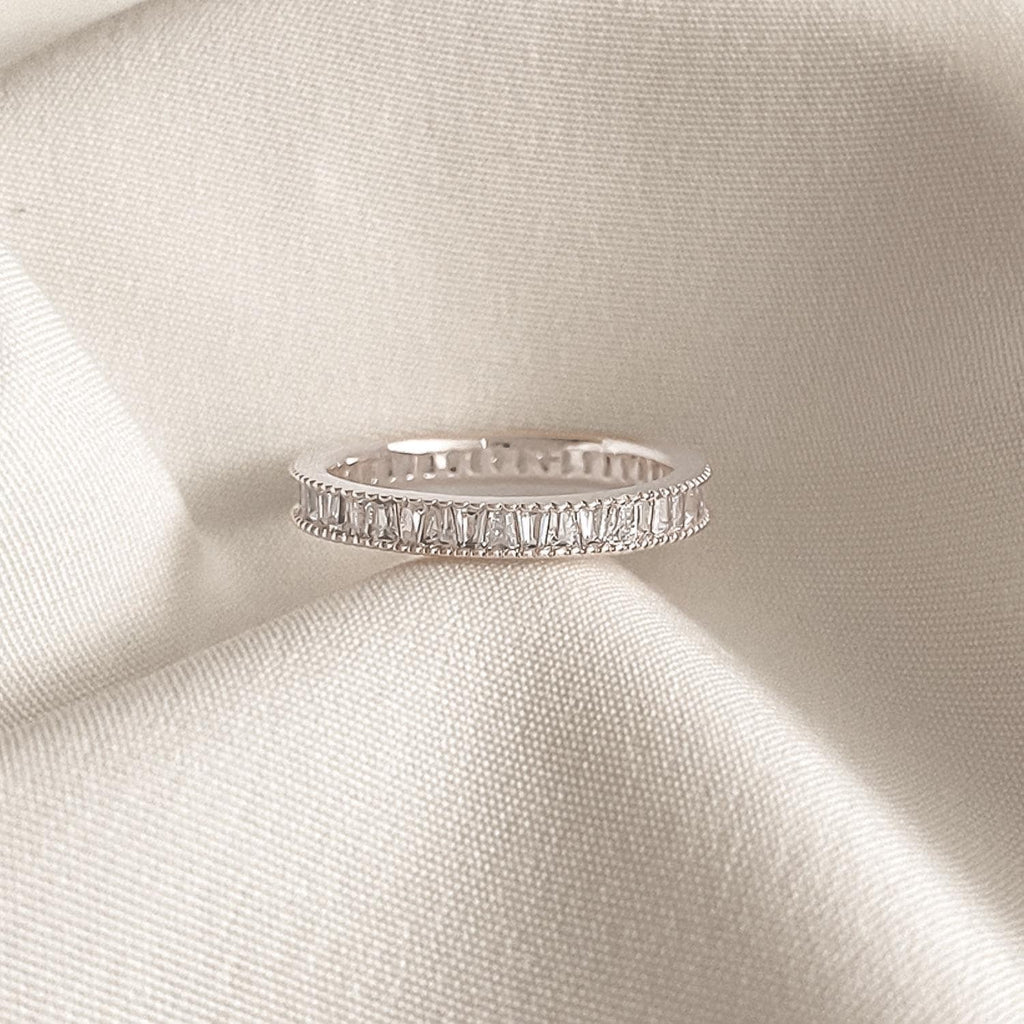Baguette CZ Eternity Band Ring