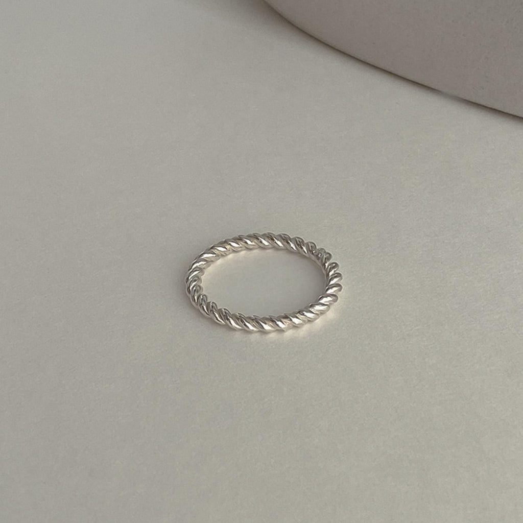 3mm Twisted Rope Band Ring
