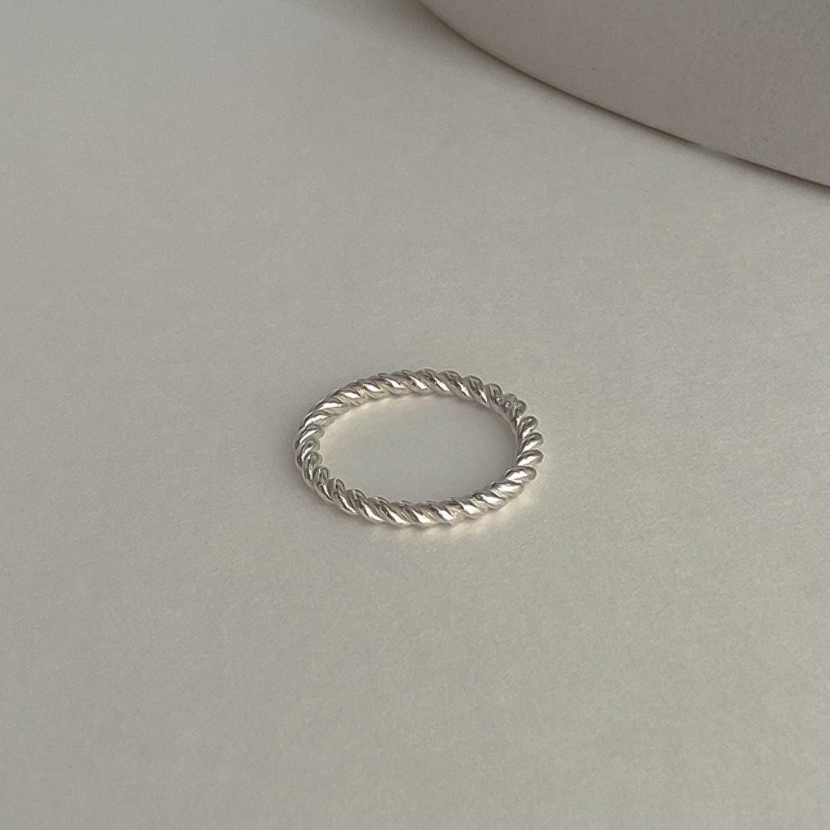 3mm Twisted Rope Band Ring