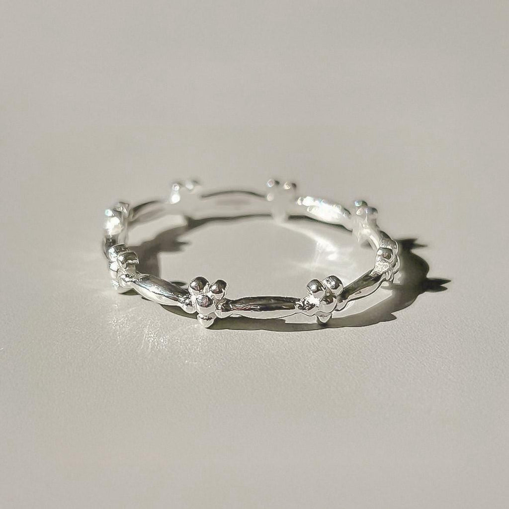 Floral Stacking Ring