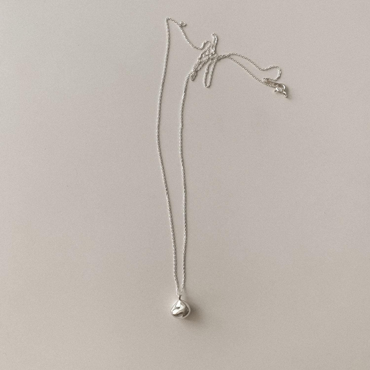 Organic Small Pebble Drop Necklace