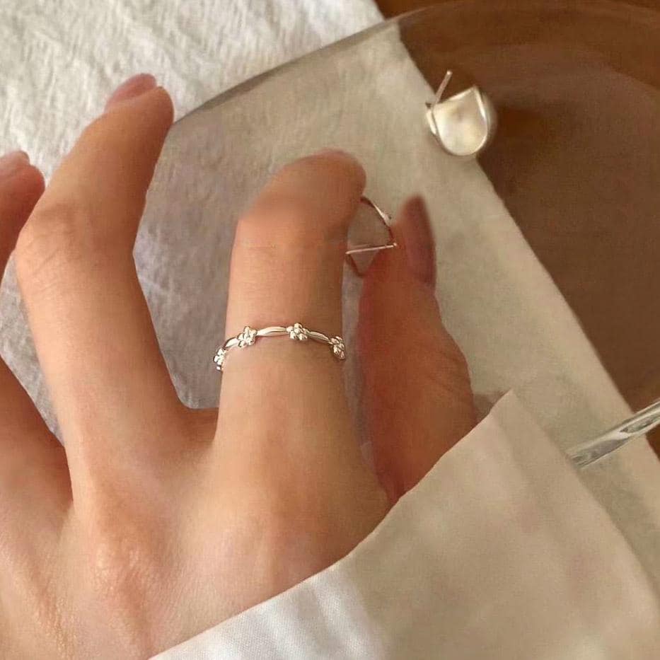 Floral Stacking Ring