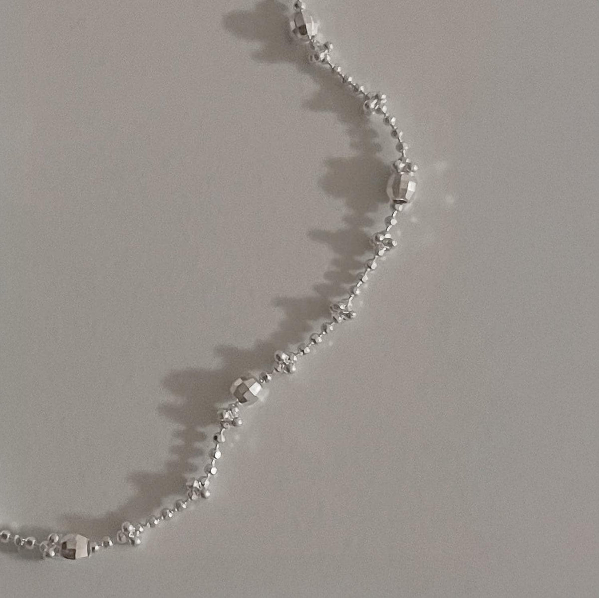 Dainty Cut Bead Bracelet