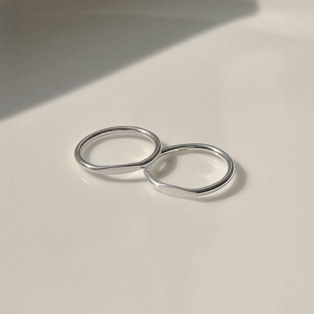 Minimal Flat Edge Band Ring