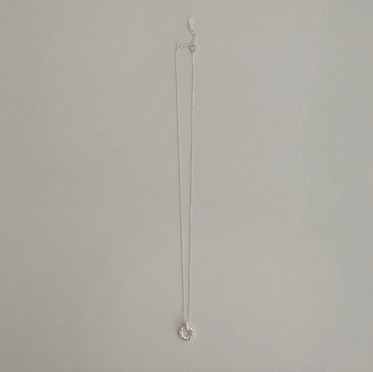 Twist Circle Pendant Necklace