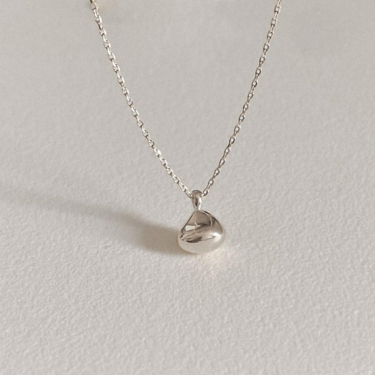 Organic Small Pebble Drop Necklace