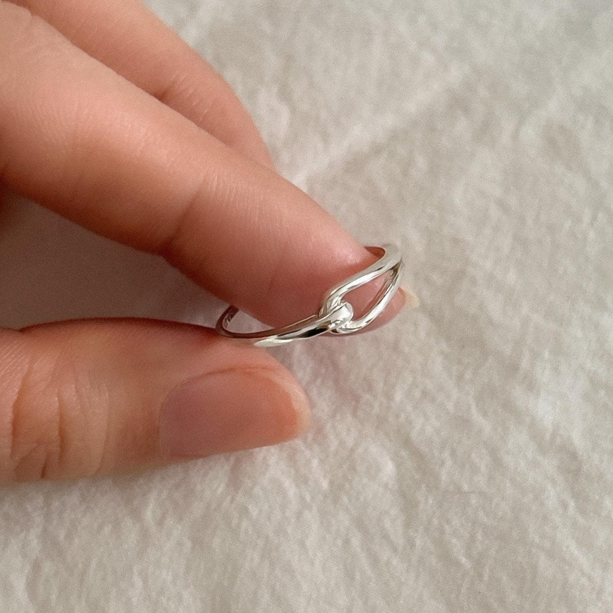 Entwined Dual Band Ring