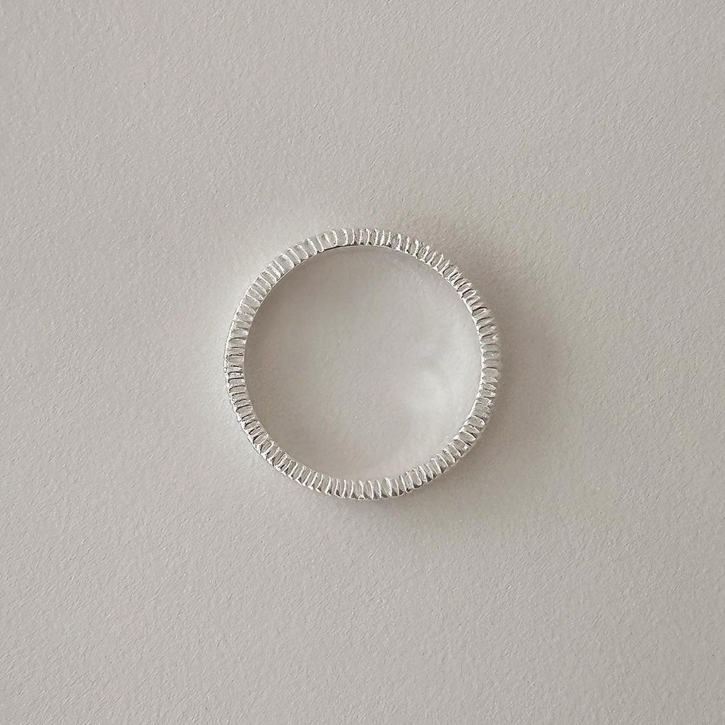 Textured Stripe Band Ring