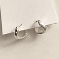 Wavy Huggie Earrings