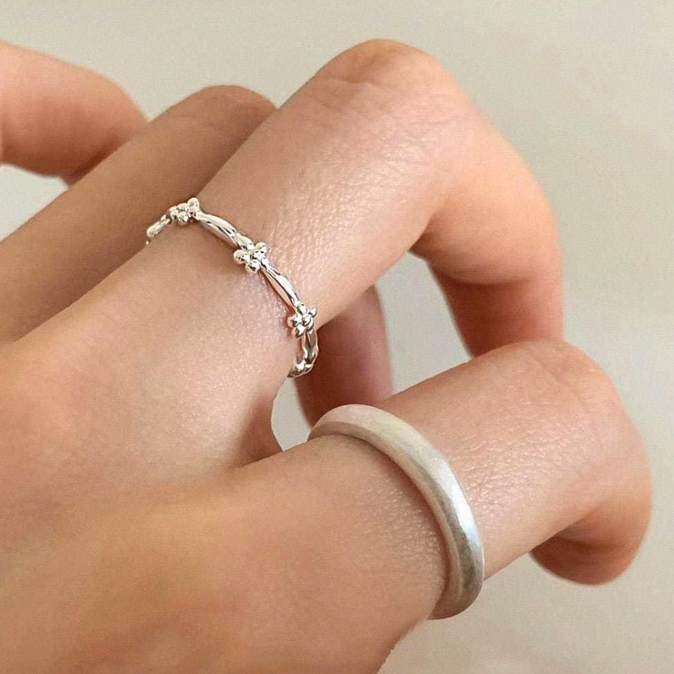 Floral Stacking Ring
