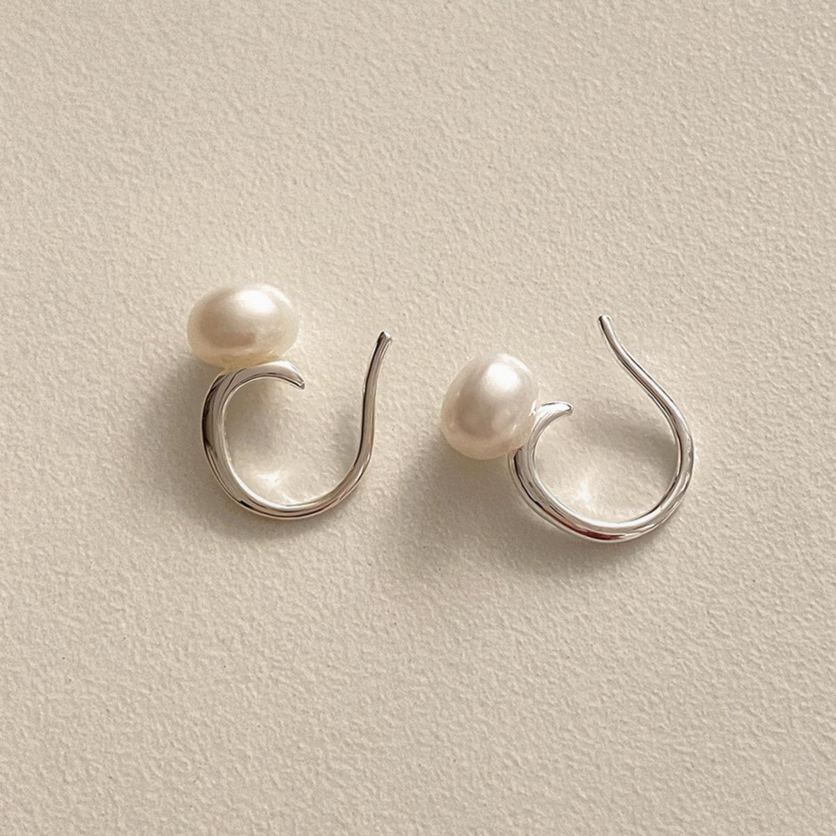 Dainty Pearl Hook Earrings