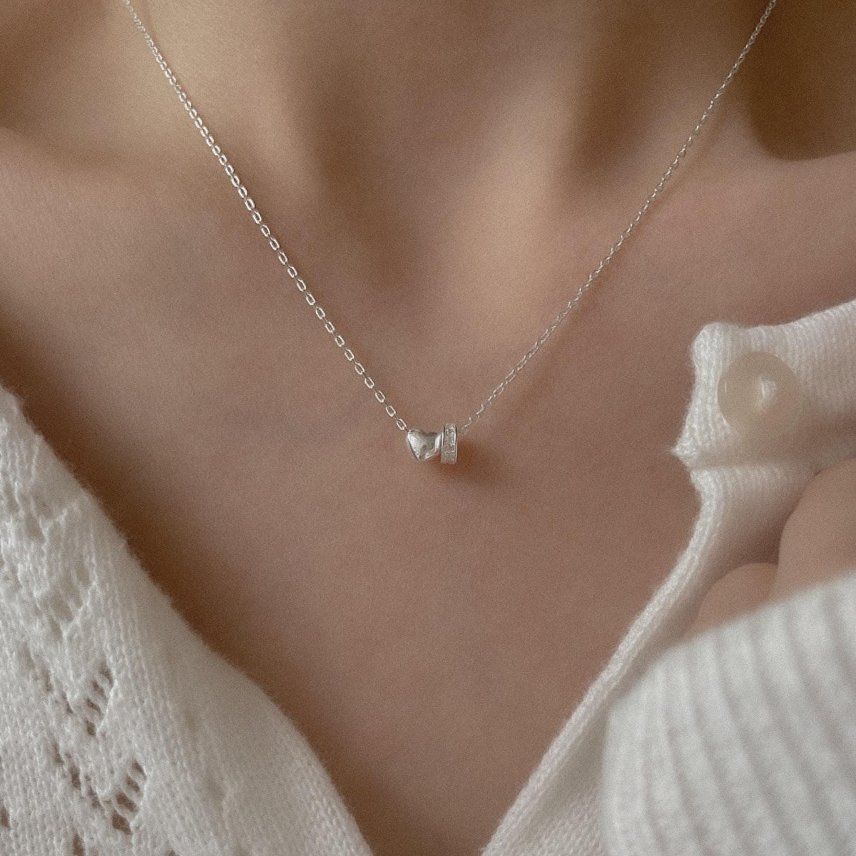 Double Charm Heart Necklace