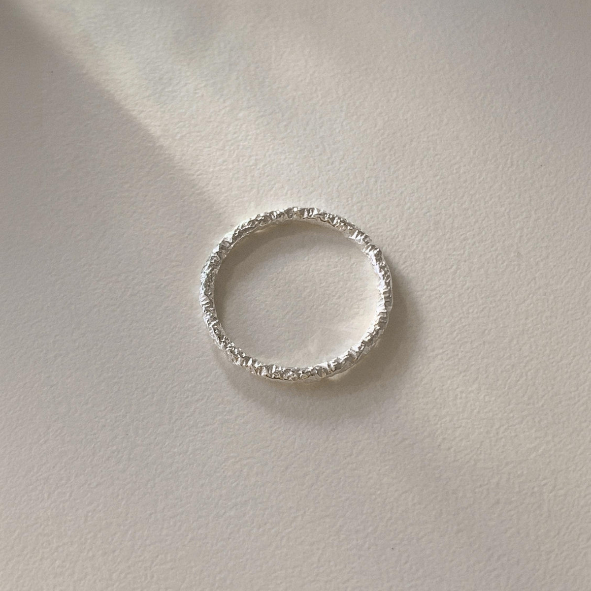 Diamond Cut 1.5mm Textured Stacking Ring