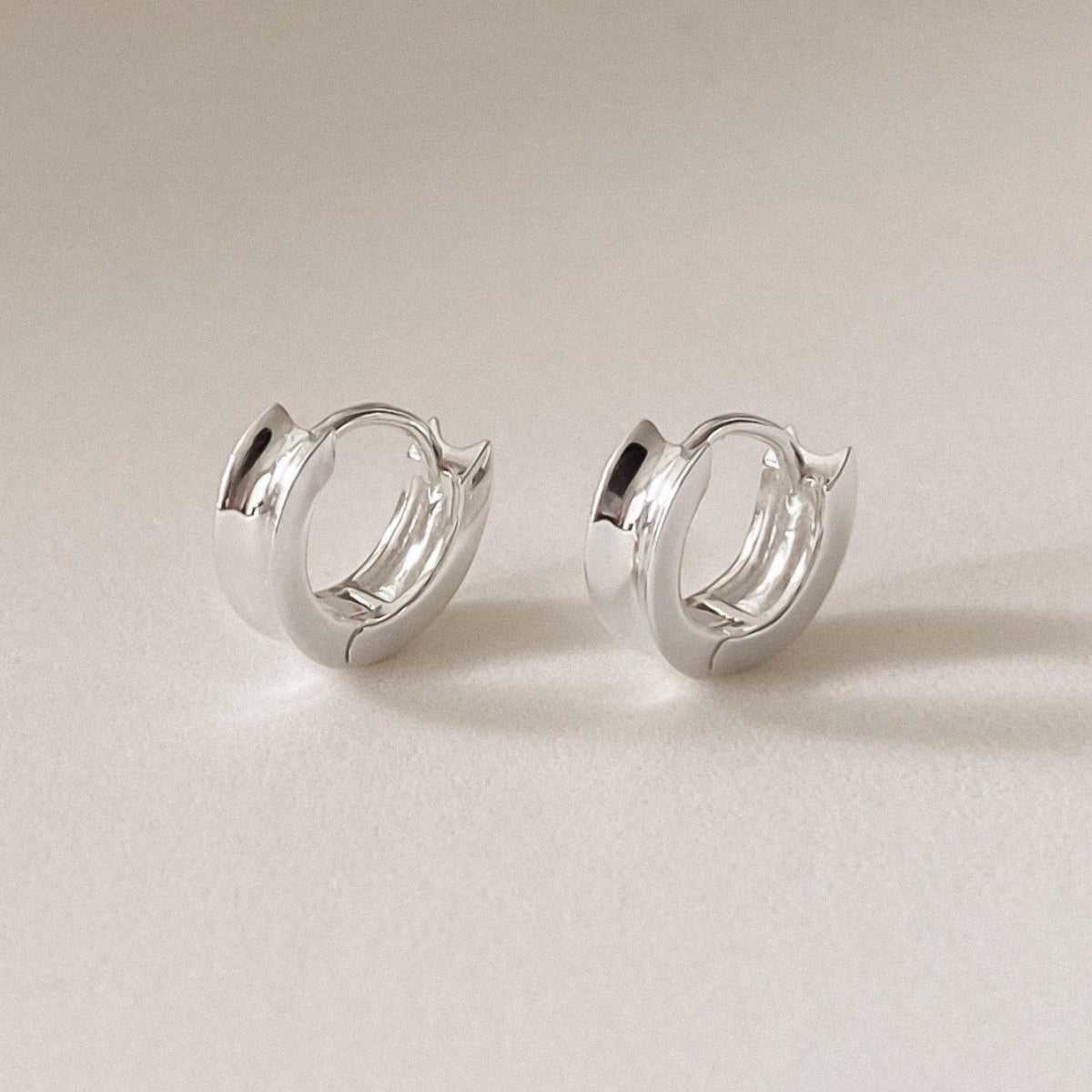 Concave Mini Huggie Earrings