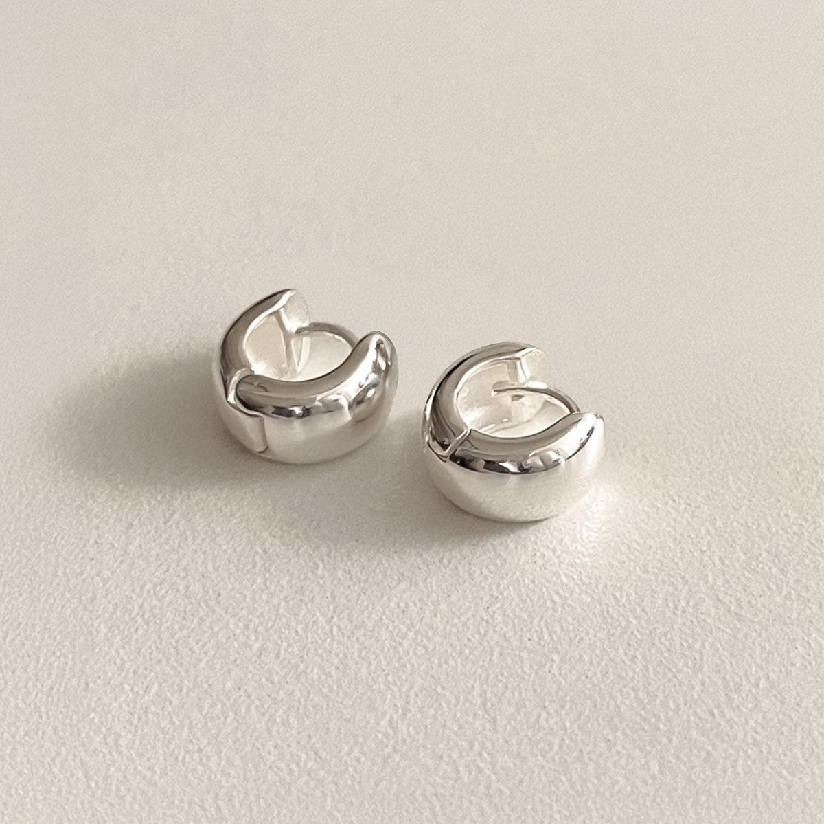 Small Bold Classic Huggie Earrings