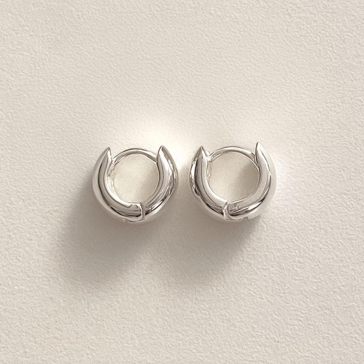 Small Bold Classic Huggie Earrings