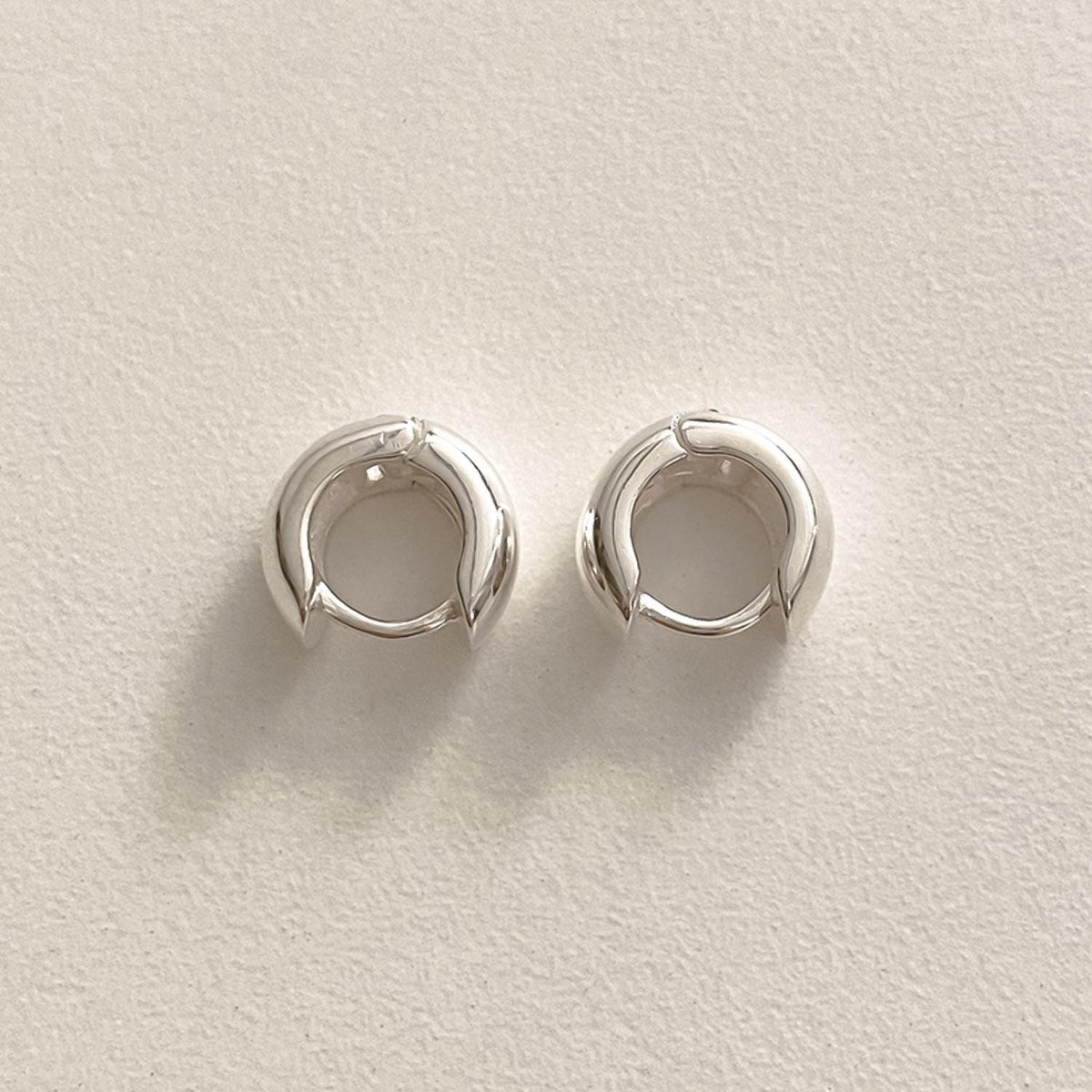 Small Bold Classic Huggie Earrings