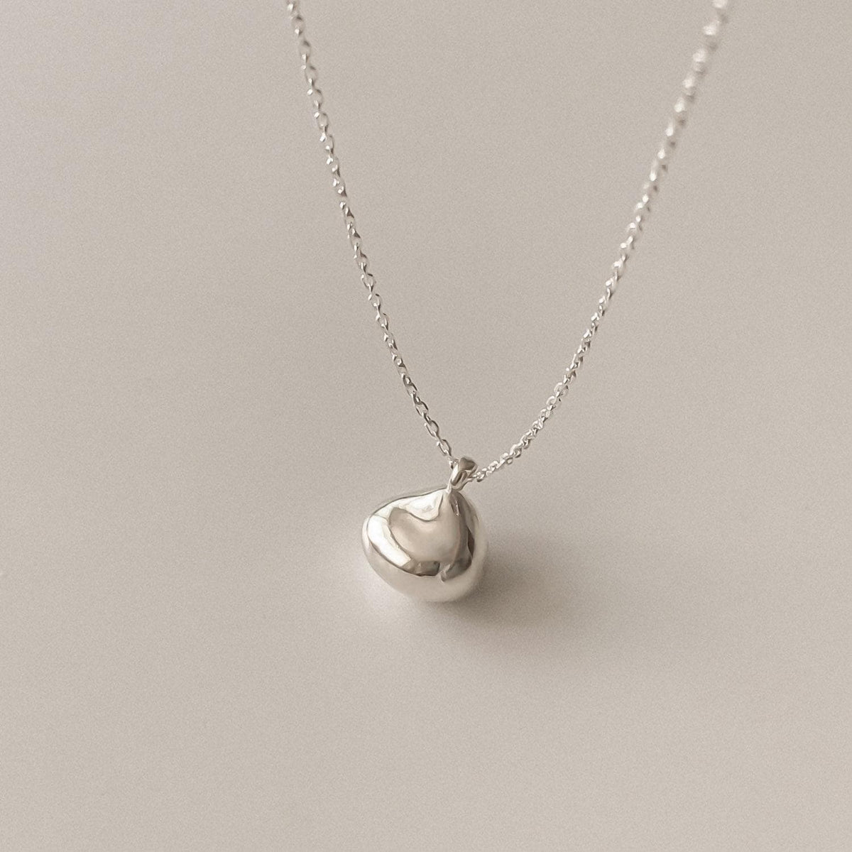 Organic Small Pebble Drop Necklace