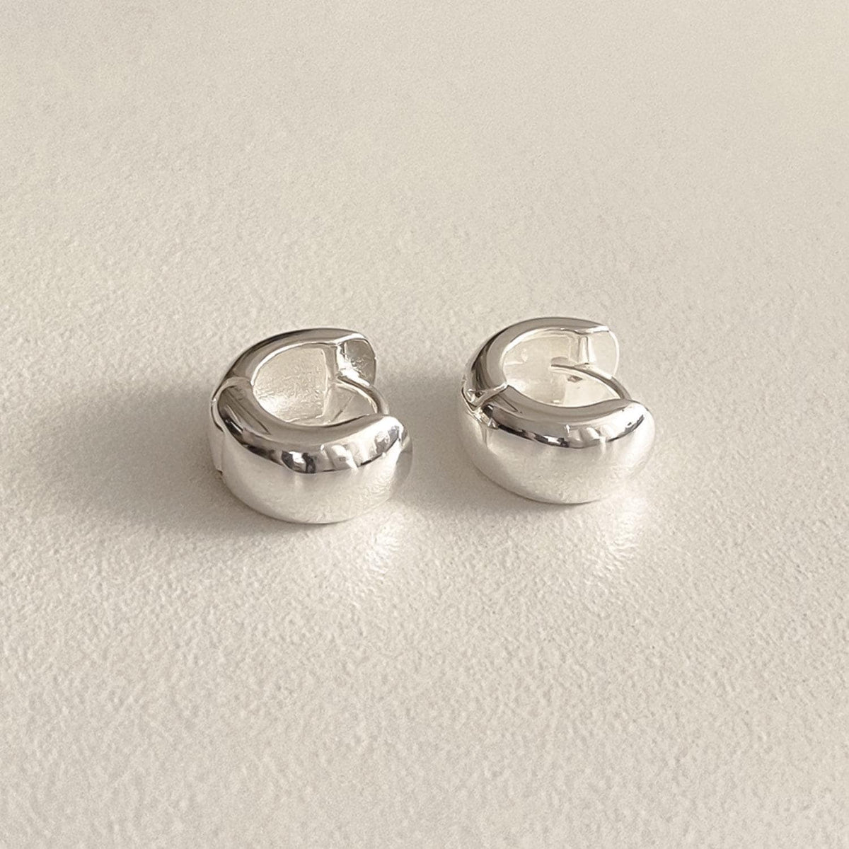 Small Bold Classic Huggie Earrings