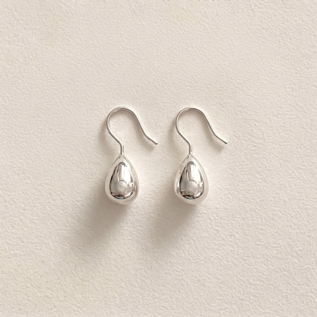 Organic Teardrop Drop Earrings