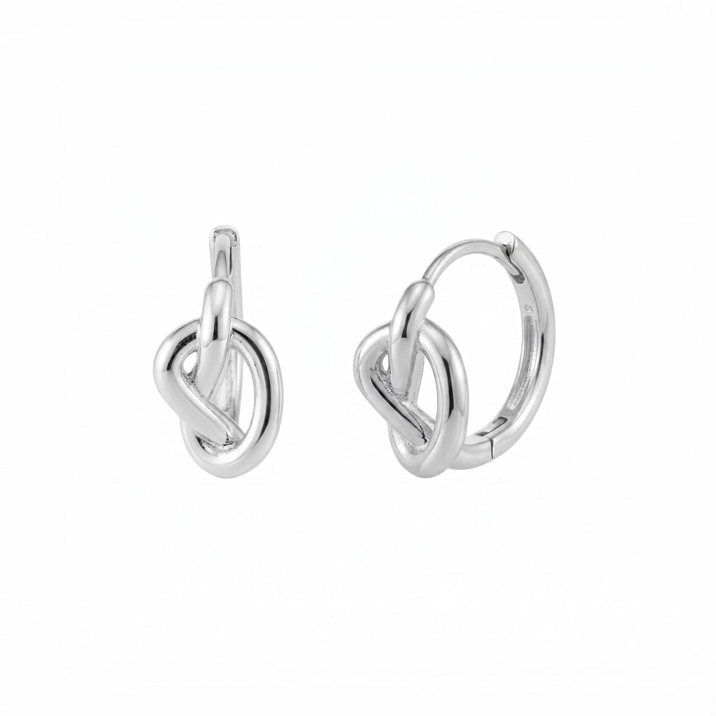Entwine Knot Huggie Earrings