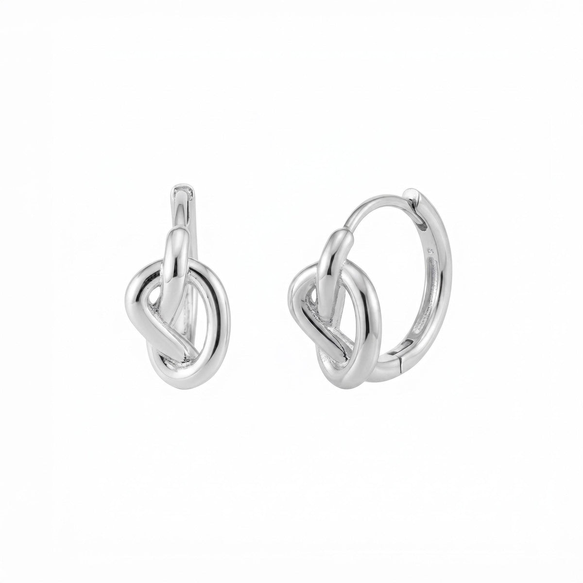 Entwine Knot Huggie Earrings