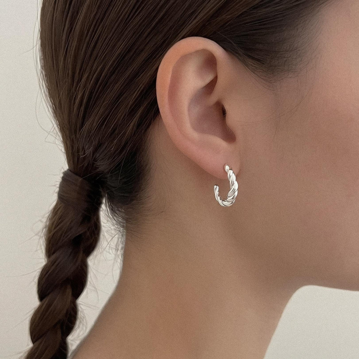 Bold Twist Hoop Earrings