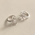 Ribbon Bow Huggie Earrings