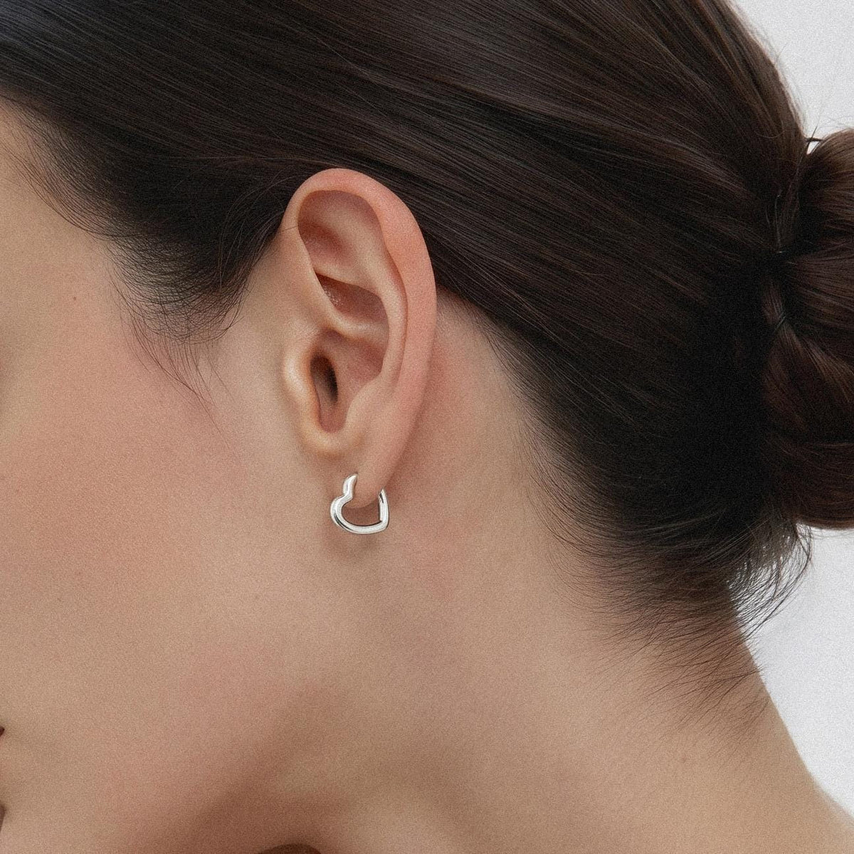 Heart Huggie Earrings